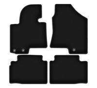 Wielganizator Alfombrillas de Coche de Terciopelo a Medida, compatibles con Kia Sportage III (2010-2015) - Calidad: básica | Ajuste preciso, Antideslizante y 4 Piezas, Color Negro
