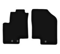 Wielganizator Alfombrillas de Coche de Terciopelo a Medida, compatibles con Kia Venga (2009-2017) - Calidad: básica | Ajuste preciso, Antideslizante y 2 Piezas, Color Negro