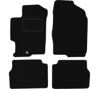 Wielganizator Alfombrillas de Coche de Terciopelo a Medida, compatibles con Mazda 6 I GGGY Combi, Sedan, liftback 2002-2007, 4 Piezas, Color Negro