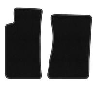 Wielganizator Alfombrillas de Coche de Terciopelo a Medida, compatibles con Mazda MX-5 II NB (1998-2005) - Calidad: básica | Ajuste preciso, Antideslizante y 2 Piezas, Color Negro