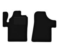 Wielganizator Alfombrillas de Coche de Terciopelo a Medida, compatibles con Mercedes Vito II W639 Furniture - Negro - Alfombrillas de Coche - Juego de 2 Unidades Delanteras