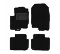 Wielganizator Alfombrillas de Coche de Terciopelo a Medida, compatibles con Mitsubishi Colt Vi Z30 Hatchback 2004-2008, 4 Piezas, Color Negro
