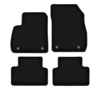 Wielganizator Alfombrillas de Coche de Terciopelo a Medida, compatibles con Opel Zafira C (2012-2018) - Calidad: básica | Ajuste preciso, Antideslizante para el Interior, 4 Piezas, Color Negro