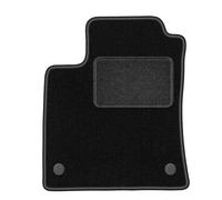 Wielganizator Alfombrillas de Coche de Terciopelo a Medida, compatibles con Renault Clio V (2019) Hatchback, Lado del Conductor, Color Negro, 1 Pieza, Ajuste