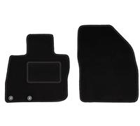 Wielganizator Alfombrillas de Coche para Honda Civic VIII Hatchback 2006-2012 - Terciopelo - Accesorios para Coche - Alfombrillas de Coche - 2 Piezas - Negro