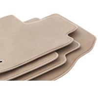 Wielganizator Alfombrillas de Goma Beige Premium diseñadas para: Land Rover Velar (2017-) SUV Alfombrillas de Coche de 8 mm de Grosor, Juego de Alfombrillas de Terciopelo de Ajuste Juego de 4