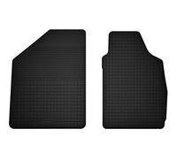 Wielganizator Alfombrillas de goma delanteras aptas para Ford Fiesta MK3 (1989-1996) Hatchback, juego de 2 piezas, solo delanteras, mejor ajuste que las alfombrillas universales, color negro