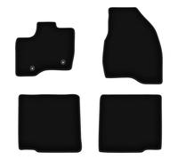 Wielganizator Alfombrillas de terciopelo aptas para Ford Explorer () | Calidad: Basic - Ajuste exacto, antideslizante redondo 4 piezas - Negro