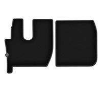 Wielganizator Alfombrillas de terciopelo aptas para Ford F-MAX (2018-) | Calidad: Basic - Ajuste exacto, antideslizante redondo 2 piezas - Negro