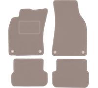 Wielganizator Alfombrillas de Terciopelo compatibles con Audi A6 C6 FL sedán Combi 2006-2011 Juego de 4 Piezas de Terciopelo Beige