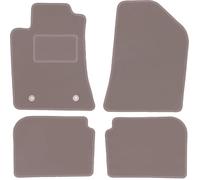 Wielganizator Alfombrillas de Terciopelo compatibles con Toyota Avensis II T25 Combi Liftback Sedán 2003-2009 Juego de 4 Piezas de Terciopelo Beige