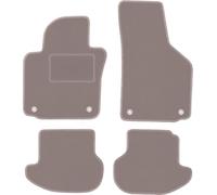 Wielganizator Alfombrillas de Terciopelo compatibles con Volkswagen EOS Convertible 2005-2015 Juego de 4 Piezas de Terciopelo Beige