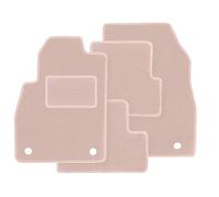 Wielganizator Alfombrillas de Terciopelo compatibles con Volkswagen Golf IV Convertible 1998-2002 Juego de 4 Piezas de Terciopelo Beige