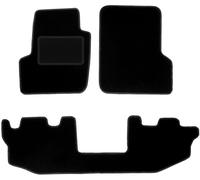 Wielganizator Alfombrillas de Terciopelo para Jeep Wrangler TJ SUV 1996 - 2006 - Accesorios para Coche - Práctico Felpudo - 4 Piezas - Negro