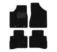 Wielganizator Alfombrillas de Terciopelo para Nissan Murano Z50 SUV 2003 - 2008 - Accesorios para Coche - Práctico Felpudo - 3 Piezas - Negro