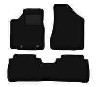 Wielganizator Alfombrillas de Terciopelo para Nissan Murano Z50 SUV 2003 - 2008 - Accesorios para Coche - Práctico Felpudo - 3 Piezas - Negro