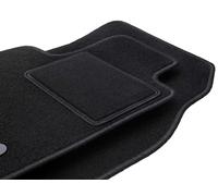 Wielganizator Alfombrillas Delanteras de Coche, Color Negro, aptas para: Hyundai Galloper Todoterreno (1991-2003), 2 Piezas de Terciopelo