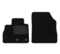 Wielganizator Alfombrillas Delanteras de Coche, Color Negro, aptas para: Renault Scenic IV Minivan (2016-) 2 Piezas de Terciopelo