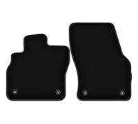 Wielganizator Alfombrillas delanteras de terciopelo aptas para Audi Q3 (2019-) | Calidad: Basic - Ajuste preciso, antideslizante redondo 2 piezas - Negro