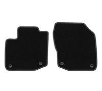 Wielganizator Alfombrillas delanteras de terciopelo aptas para Honda Civic IX (2011-2016) | Calidad: Básico - Ajuste preciso, antideslizante redondo 2 piezas - Negro