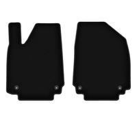 Wielganizator Alfombrillas delanteras de terciopelo aptas para Hyundai ioniq 6 (2022-) | Calidad: básica, ajuste exacto, antideslizante redondo 2 piezas - negro