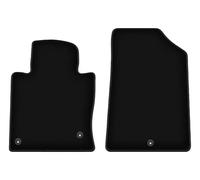 Wielganizator Alfombrillas delanteras de terciopelo aptas para Hyundai Sonata VII (2014-2019) | Calidad: Básico - Ajuste exacto, antideslizante redondo 2 piezas - Negro