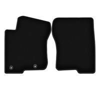 Wielganizator Alfombrillas delanteras de terciopelo aptas para Lexus LX III (2008-2021) | Calidad: Basic - Ajuste exacto, antideslizante redondo 2 piezas - Negro