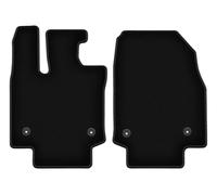 Wielganizator Alfombrillas delanteras de terciopelo aptas para Lexus RX V (2022-) | Calidad: Basic - Ajuste exacto, antideslizante redondo 2 piezas - Negro