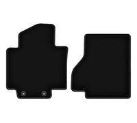 Wielganizator Alfombrillas delanteras de terciopelo aptas para Nissan E-NV200 (2014-2021) | Calidad: Básica - Ajuste exacto, antideslizante redondo 2 piezas - Negro