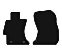 Wielganizator Alfombrillas delanteras de terciopelo aptas para Subaru Impreza IV (2011-2016) | Calidad: Básico - Ajuste exacto, antideslizante redondo 2 piezas - Negro