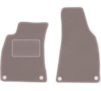 Wielganizator Alfombrillas Delanteras de Terciopelo Beige, compatibles con: Audi A4 B6 (2001-2004) sedán, Combo Convertible, Avant, alfombras de Alfombra Beige a Juego de 2 Unidades