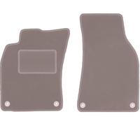 Wielganizator Alfombrillas Delanteras de Terciopelo Beige, compatibles con: Audi A6 C6 FL (2006-2011) sedán, Combi, Alfombrillas de Alfombra Beige a Juego de 2 Unidades