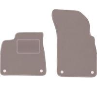 Wielganizator Alfombrillas Delanteras de Terciopelo Beige, compatibles con: Audi Q7 II (2016-) SUV Alfombrillas Beige a Juego de 2 Unidades