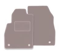 Wielganizator Alfombrillas Delanteras de Terciopelo Beige, compatibles con: BMW X1 F48 FL (2015-) SUV Alfombrillas de Alfombra Beige a Juego de 2 Unidades
