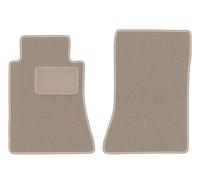 Wielganizator Alfombrillas Delanteras de Terciopelo Beige, compatibles con: Mercedes E W124 (1984-1997) sedán, Alfombra combinada, Beige, Juego de 2 Unidades