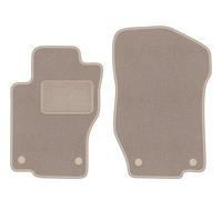 Wielganizator Alfombrillas Delanteras de Terciopelo Beige, compatibles con: Mercedes GL I X164 (2006-2012) SUV Alfombrillas de Alfombra Beige a Juego de 2 Unidades