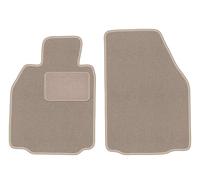 Wielganizator Alfombrillas Delanteras de Terciopelo Beige, compatibles con: Porsche 911 (Tipo 997) (2002-2012) cabro, cupé, Targa, alfombras de Alfombra Beige a Medida para Coche, Juego de 2 Unidades
