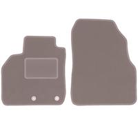 Wielganizator Alfombrillas Delanteras de Terciopelo Beige, compatibles con: Renault Scenic II (2003 - 2009) Alfombrillas de Alfombra de Minivan Beige a Juego de 2 Unidades