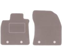 Wielganizator Alfombrillas Delanteras de Terciopelo Beige, compatibles con: Toyota Avensis III T27 (2009-2018) Combo liftback, sedán alfombras de Alfombra Beige a Medida para Coche, Juego de 2
