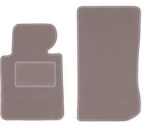 Wielganizator Alfombrillas Delanteras de Terciopelo compatibles con BMW 3 E46 Compact, Coupé, Sedán, Combi, Touring 1998-2007 Terciopelo Beige 4 Juegos Frontales