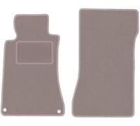 Wielganizator Alfombrillas Delanteras de Terciopelo compatibles con Mercedes CLK W209 Coupé 1997-2009 Terciopelo Beige 4 Juegos Delanteros