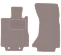 Wielganizator Alfombrillas Delanteras de Terciopelo compatibles con Mercedes S W220 4Matic Short 1998-2005 Terciopelo Beige 4 Juegos Delanteros