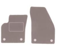 Wielganizator Alfombrillas Delanteras de Terciopelo compatibles con Volvo V50 Combi - Beige (RAL1019) Alfombrillas de Coche, 2 Unidades