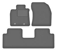 Wielganizator Alfombrillas para Coche de Terciopelo de Color Grafito, Ajuste Toyota Avensis III T27 Combi, liftback, sedán (2009 - 2018) 3 Piezas