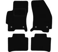Wielganizator Alfombrillas para Ford Mondeo MK3 Estate, Liftback, Sedán 2001 - 2007 - Terciopelo - Accesorios para Coche - Alfombrillas de Coche - 4 Piezas - Negro