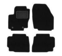 Wielganizator Alfombrillas para Ford Mondeo MK4 Liftback, Saloon, Estate 2007 - 2012 - Terciopelo - Accesorios para Coche - Alfombrillas de Coche - 4 Piezas - Negro