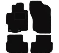 Wielganizator Carlux - Alfombrillas de Terciopelo para Mitsubishi Lancer VIII CY Sedan, sportback 2007-2016, 4 Piezas, Color Negro