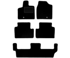 Wielganizator Carlux - Juego de Alfombrillas de Terciopelo para Chrysler Grand Voyager V 7 Personas 2008-2016, 5 Piezas, Color Negro