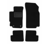 Wielganizator Carlux - Juego de Alfombrillas de Terciopelo para Peugeot 406 Coupé (1995-2004, 4 Unidades), Color Negro