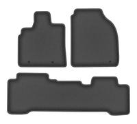 Wielganizator Durban Alfombrillas Coche de moqueta compatibles con Acura MDX I SUV 2001-2006 - Juego de 3 Piezas, Grafito, Base engomada